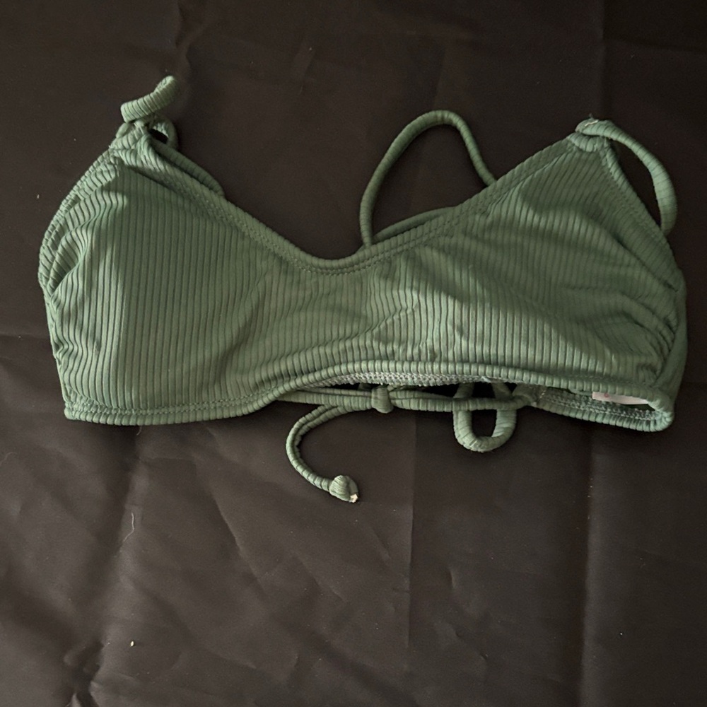 Target Olive Ribbed Bralette